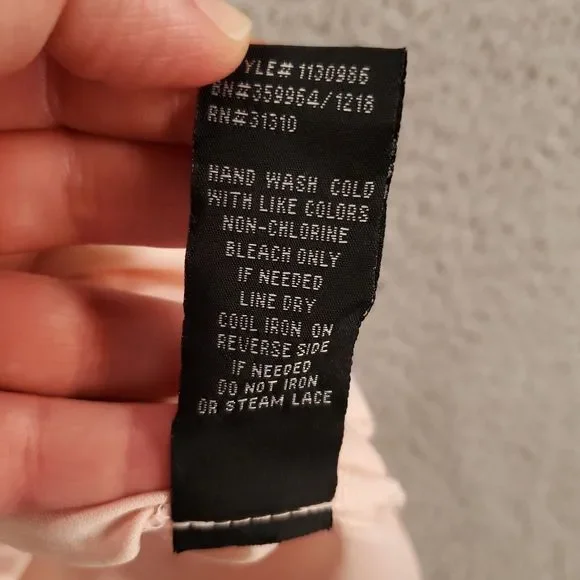 New By & By Dress Juniors 1 Blush Pink Lace Sheer Lined Back Zip - Picture 13 of 15